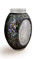 Abat-jour en verre mosaïque 2025, motif floral, produit en verre de qualité standard ; Bouteille en verre