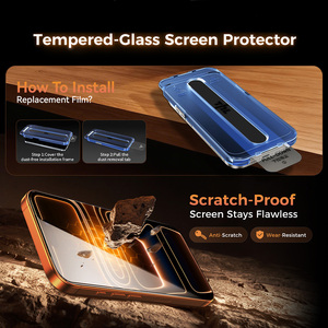 Комплект из 2 штук: Защитное стекло HD Clear 9H для iPhone 15/16 Pro Max, безворсовая установка, высокая четкость - Product Image 5