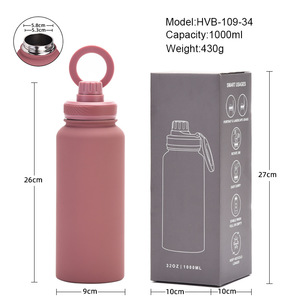 2025 New <b>Large</b> Capacity 1L Stainless Steel Sports Kettle Magnetic Mobile Phone Bracket Water Cup Outdoor Sports - Product Image 5