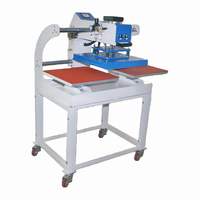 Presse à transfert thermique pneumatique à double station coulissante vers le haut 50*60cm 60*60cm pour l'impression de t-shirts et de vêtements