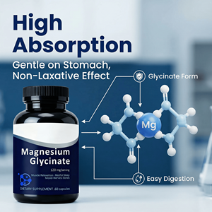 OEM/ODM Magnezyum Glisinat ve Sitrat Kompleksi 300mg Kapsüller Yetişkin Uyku Desteği İçin - 60 Kapsül/Şişe - Product Image 5