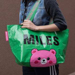 Recycled Bag pp Woven <strong>Tote</strong> Laminate Custom Reusable <strong>Plastic</strong> Shopping Bag with logo Polypropylene <strong>Tote</strong> Waterproof Grocery Bag - Product Image 4