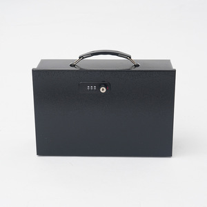 Portable Fire-Proof Metal <strong>Tool</strong> &amp; Document Storage Box with Fingerprint Lock Money &amp; Valuables <strong>Safe</strong> for Office or Home Use - Product Image 2