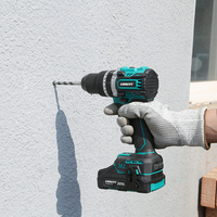 Taladro de Impacto Inalámbrico OBM de 18-21V con Motor sin Escobillas de Velocidad Variable, 75Nm de Torque Máximo, Profesional, sin Llave, para Uso en Metal y Bricolaje