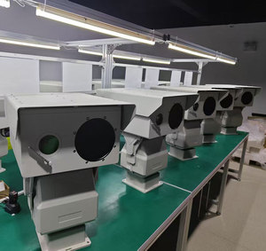 Caméra thermique PTZ longue portée multi-capteurs infrarouge vision nocturne pour la sécurité des frontières et des côtes, étanche IP66, suivi IA - Product Image 6