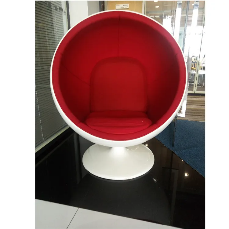 KL-FG04 factory directly sell green material modern office furniture durable fabric leisure ball chair personal sofa