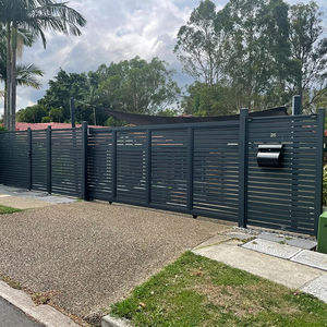 Revestimiento de valla de jardín, valla de cobertizo para patio trasero, valla de seguridad <span class=keywords><strong>con</strong></span> revestimiento en polvo de aluminio y Metal, tamaño personalizado - Product Image 5