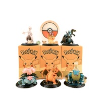 En stock, expédition immédiate : Boîtes mystères de figurines PVC Pokémon – Pi-ka-chu, Squ-irtle, Bulba-saur – Pièce de collection