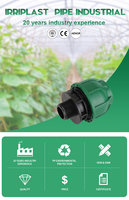 IRRIPLAST BRAND  Profesional 90 Derajat Elbow Hdpe Pipe Fitting Plastik PP HDPE Compression Fittings untuk Konektor Cepat Air