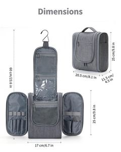 Large Makeup Cosmetic Organizer <b>Storage</b> Water-resistant Fabric Hanging Organizer for Full-Size <b>Toiletries</b> - Product Image 2