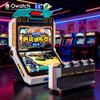 Simulateur de tir AR 9D Owatch, 4 places, machine d'arcade de tir réaliste en 3D, appareil de jeu à retour sur investissement élevé pour aire de jeux intérieure