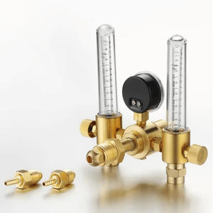 Débitmètre double, régulateur de gaz AR/CO2 avec chauffage électrique, débitmètre de gaz argon pour le dioxyde de carbone - Product Image 2
