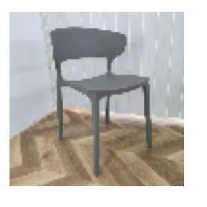 Chaise de salle à manger moderne et simple en PP 36910-A669 36910-A670 36910-A671 - Product Image 2