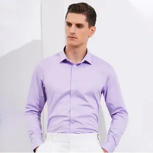 Groothandel Nieuwe Collectie Lange Mouwen Slim Workwear Office Heren Ontwerp Business Kleding Kledingstuk Mannen Shirt