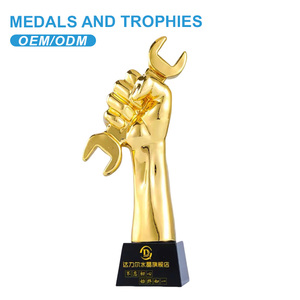 <span class=keywords><strong>Trofeos</strong></span> de Doble Cara en Bronce/Aluminio Fundido a Presión Personalizados para Concursos de Arte y Premios Creativos - Product Image 1