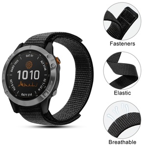 Cinturino in Nylon Personalizzato 26mm 22mm 20mm per Garmin Fenix 7X 7 6X 6 <span class=keywords><strong>Pro</strong></span> 5X <span class=keywords><strong>5</strong></span> Forerunner 935, Cinturino Intrecciato in Tessuto per Smartwatch - Product Image 3