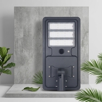 Lampe solaire hybride intégrée IP65 DC 6V pour éclairage public, étanche, LED extérieure, montage mural, alliage d'aluminium, garantie 2 ans