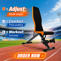 Banc de musculation pliable multi-positions pour la maison, banc d'entraînement stable pour les exercices de renforcement de la poitrine, des épaules, du dos et des abdominaux