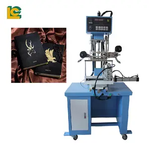 China Hot Foil Stamping Textile Heat Press Machine para papel cartão cilindro Produto Gilding Press Machine para garrafa plástico