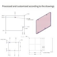 Plaque de polycarbonate transparente bleu ciel pour la décoration de bâtiments, la protection des machines et la personnalisation, usinage de plaques PC