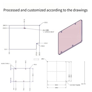 Plaque de polycarbonate transparente bleu ciel pour la décoration de bâtiments, la protection des machines et la personnalisation, usinage de plaques PC - Product Image 5