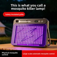 Lampe anti-moustiques LED d'extérieur et d'intérieur, indice de protection IP33, pour usage domestique, restaurant, magasin - Piège et répulsif électrique anti-moustiques