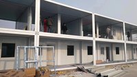 Panneau sandwich en acier de 20 pieds Immeuble de bureaux Maison modulaire préfabriquée en conteneur de bureaux