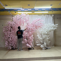 Arche décorative de mariage en fleurs de cerisier artificielles, toutes tailles disponibles, pour la vente