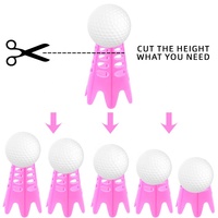 COMMENT VRAI Offres Spéciales Tees de simulateur de golf en plastique légers portables Tees de golf creux colorés sans résistance