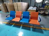 Chaise de salle d'attente commerciale de haute qualité en cuir PU, banc d'aéroport, hôpital, centre commercial, durable, facile à nettoyer