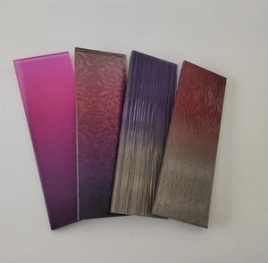 Panneau de verre artistique laminé avec maille métallique, style décoratif pour cloisons de bâtiments, décoration intérieure de maison et de bureau - Product Image 3