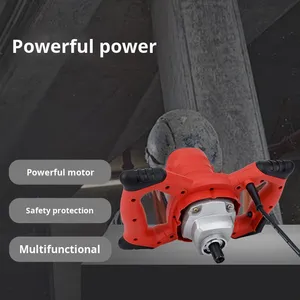 Mezcladora de Cemento Manual de Grado Industrial Iron Man, Herramienta Eléctrica para Pintura y Revestimiento, Fuente de Alimentación de 220V, Potente, Fabricante GTH-100 - Product Image 2