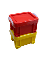 Boîte de rangement portable en plastique personnalisée avec couvercles, empilable, pour bijoux, médicaments et pilules – Vente en gros