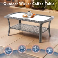 Fabrikneues KD-Style PE-Rattan Garten-Sofa-Set zum günstigen Preis – Neues Outdoor-Sofa-Set mit wasserdichten Sitzkissen