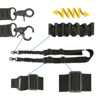 Sangle élastique en nylon tactique réglable pour la chasse avec boucle en métal QD et accessoire de montage de portée