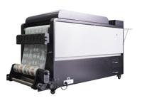 Imprimante DTF numérique Eizoulyn A1 I3200 à 6 têtes, vitesse d'impression rapide de 80 m/h, encre hybride à solvant avec plaque à poudre, machine d'impression DTG