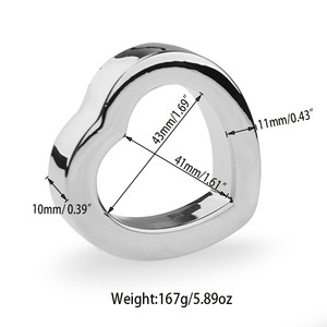 Metall Sexspielzeug Dildo Ring Herzförmiger Dildo - Product Image 6