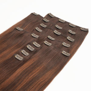 คลิปหนีบผมมนุษย์ Virgin Remy ที่ขายดีที่สุดในการต่อผมมนุษย์ - Product Image 2