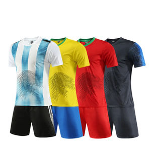 Conjunto de Camiseta de Fútbol Personalizada al por Mayor con Nombre y Números de Equipo, Ecológica, Unisex, para Adultos, de Poliéster Transpirable, Estilo Tailandés - Product Image 1