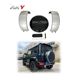 Pièces extérieures pour <span class=keywords><strong>Suzuki</strong></span> <span class=keywords><strong>Jimny</strong></span> Couvre-pneus de secours Mise à niveau vers la classe G Syule Couvre-roue de secours Pièces extérieures Stock prêt - Product Image 1