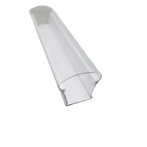 Aluminum Profile Clear Plastic Led Light Diffuser PVC Metal Fitting Housing Cover