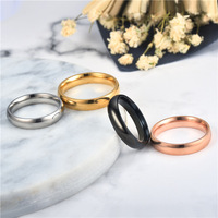 Nouvelle Bague Lisse Noire et Argentée en Acier Inoxydable pour Hommes et Femmes, Largeur 6mm, Promesse de Mariage, Cadeaux de Bijoux