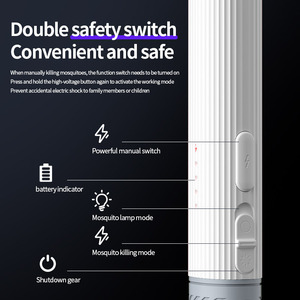 Maist Scacciamosche Elettrico Quadrato in ABS con <span class=keywords><strong>Luce</strong></span> LED, Design Ricaricabile per Uso Domestico, Dispositivo Portatile per il Controllo degli Insetti - Product Image 3