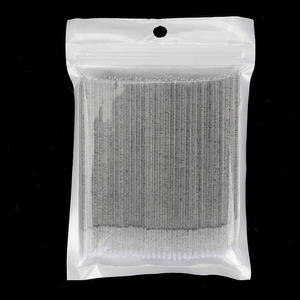 Блестящие ватные палочки для чистки ресниц, микро-зубные ресницы, одноразовые Кристальные щеточки из микрофибры, палочки, мини-аппликатор - Product Image 1