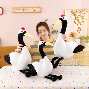 Peluche di Gru a Corona Rossa in Cotone Organico, Super Morbido, Educativo per Bambini, Simpatico Pupazzo a Forma di <span class=keywords><strong>Uccellino</strong></span> - Product Image 2