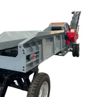 Broyeur et déchiqueteur de bois mobile CE, machine à broyer les branches d'arbres, les troncs, les déchets de bois, capacité de 3 à 40 tonnes pour l'agriculture et la foresterie