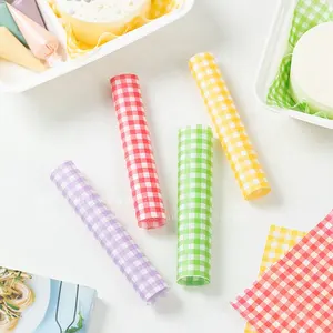 Grease Oil Proof Custom Design Colorful Sandwich Food Hamburger Wax Wrapping Paper Low Moq Custom Fast Food