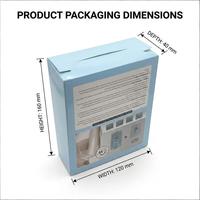 Boîte d'emballage en papier enduit imperméable de luxe personnalisée pour gel douche, impression de logo, voyage