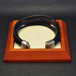 Wholesale Multi-layer Braided Rope <b>Bracelet</b> Magnetic Buckle <b>Leather</b> <b>Bracelet</b> for Male As Gifts - Product Image 2