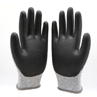Gants anti-coupures de niveau 5, gants résistants aux coupures, gants enduits de PU, gants de sécurité industriels